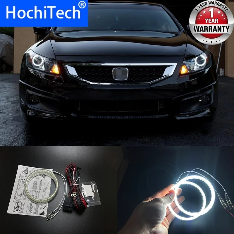 

HochiTech Ultra bright SMD white LED angel eyes 2500LM halo ring kit daytime running light DRL for Honda Accord coupe 2008-2011