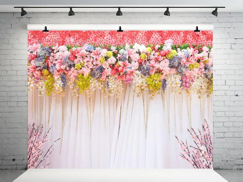 VinylBDS 10x20 футов Розовый Свадебный фон для фотосъемки с Полом хлопковый студийный фон для фотосъемки сценическая камера
