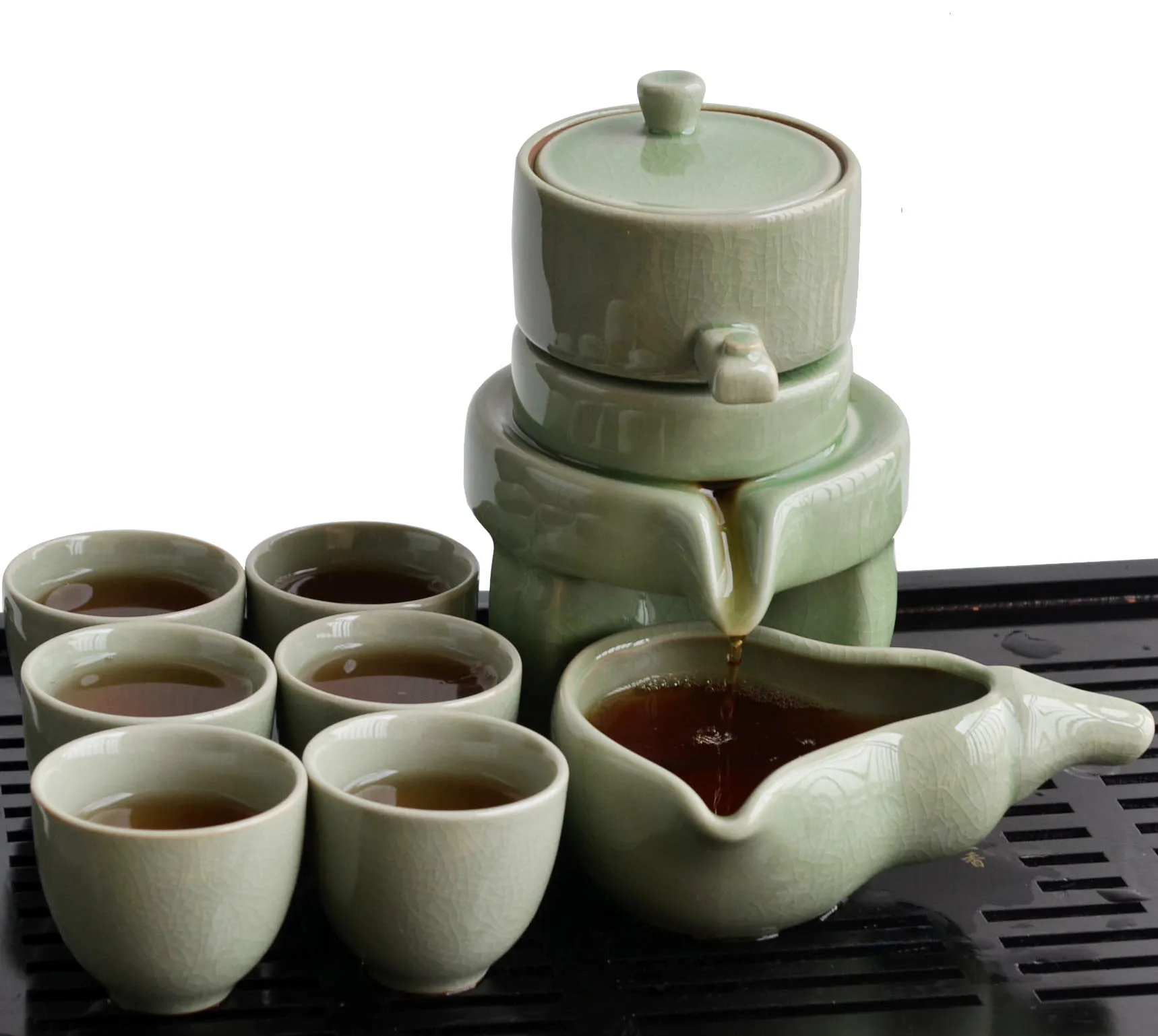 Китайский подарочный набор для чая Gongfu автоматический фарфоровый чайный ручной