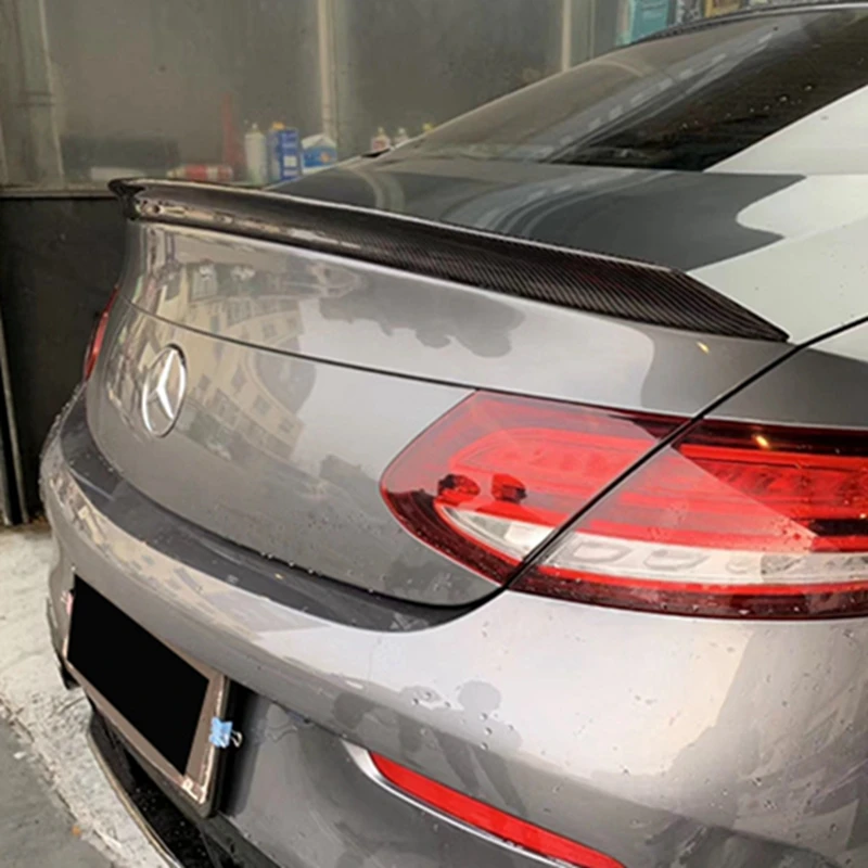 

C Class 2DOORS 4DOORS V Style Carbon Fiber Rear Spoiler For Mercedes Benz W205 Coupe 2015-2017 C63 C200 C250 C350