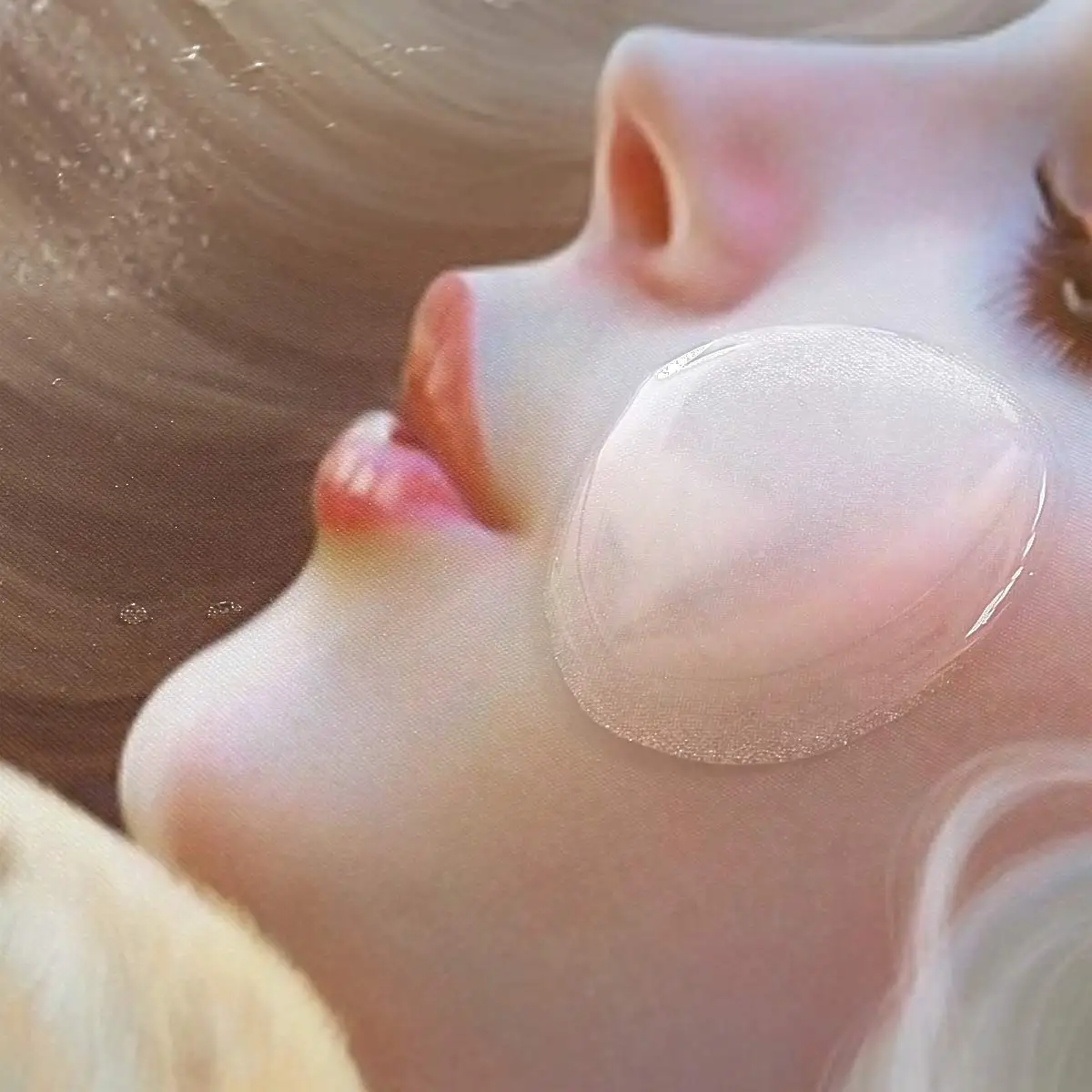 Водонепроницаемая занавеска для ванной из полиэстера с изображением девушки