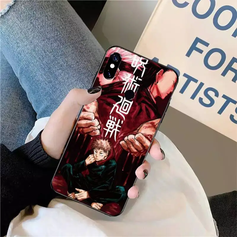 

Jujutsu Kaisen japanese Anime Phone Case For Xiaomi Redmi note 7 8 9 t max3 s 10 pro lite coque funda shell cover