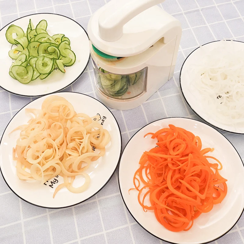 

Potato Carrot Grater Slicer Vegetable Cutter Round Kitchen Mandoline Fruit Salad Spiralizer Multifunction Fruit Vegetable Tool