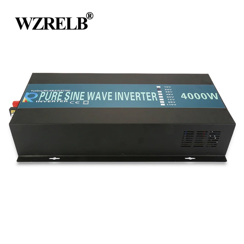 

4000W Pure Sine Wave Power Inverter 24V 220V Solar Panel Inverter DC to AC Converter Power Supply 12V/48V/96V to 120V/230V/240V