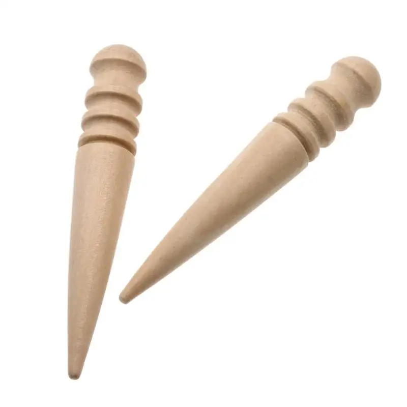 2 шт 15 см кожевенное ремесло инструмент края слайкер круглое дерево мульти Размер