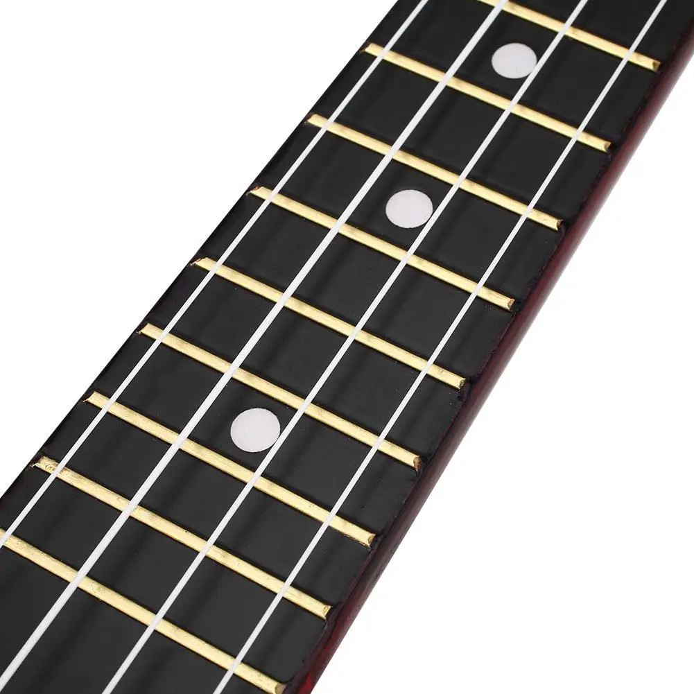 Деревянная маленькая гитара укулеле 21 дюйм деревянный музыкальный инструмент