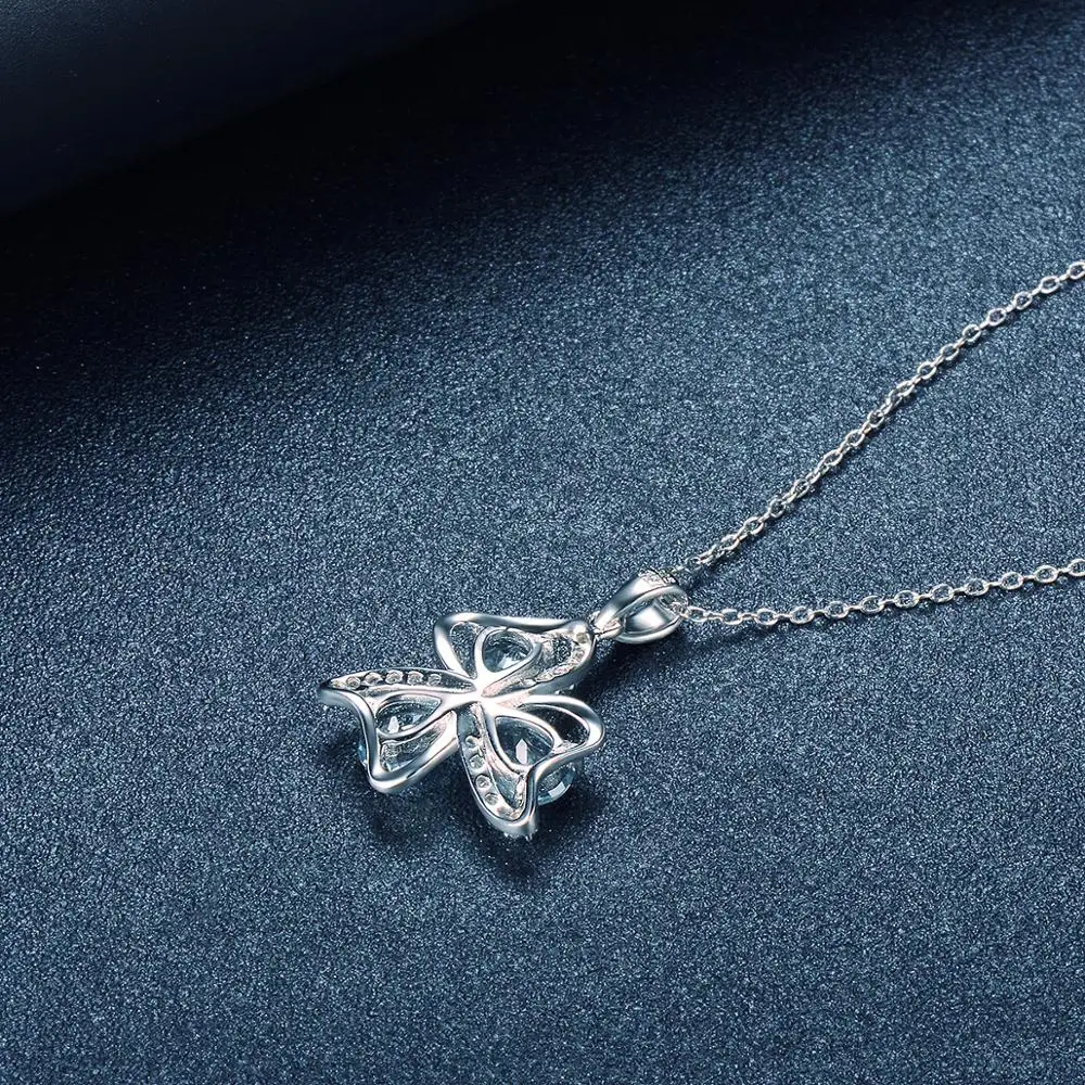 Hutang Cloverleaf кулон Настоящее серебро 925 пробы ожерелье для женщин натуральный