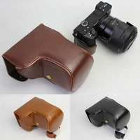 leather camera protect case bag strap grip for sony alpha a6500 with 16 70 lens
