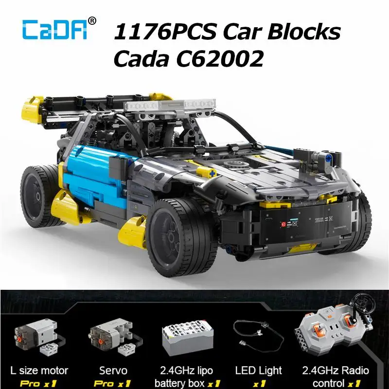 

Cada 1176pcs C62002 Building Blocks RC Racing Car Climbing Trucks Technical City All Terrain Off-Road Vehicle Bricks Model Toys