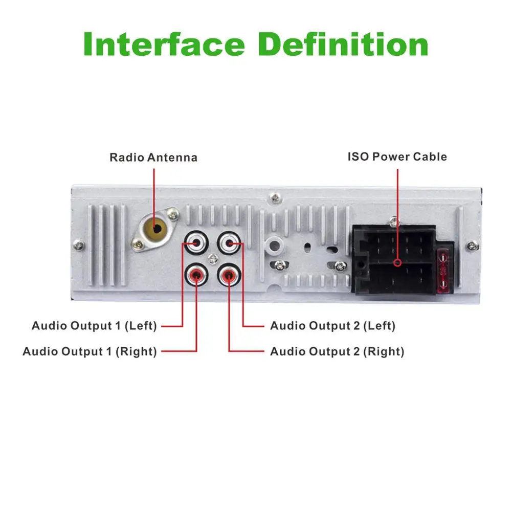 RK 538 2 USB зарядное устройство 12 в автомобильное радио FM фиксированная Передняя