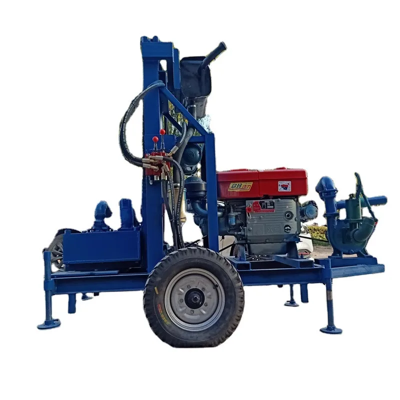 

22 Horsepower Diesel 80m Deep Water Well Drill Rigs Horizontal Hydraulic Drilling Rig Road Crossing Well Drilling Machine