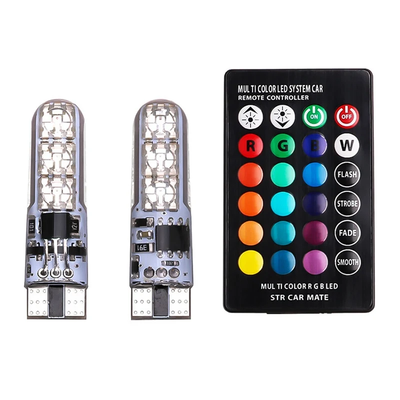2 шт./1 комплект автомобисветодиодный светодиодсветодиодный лампы T10 W5W 5050 SMD 1
