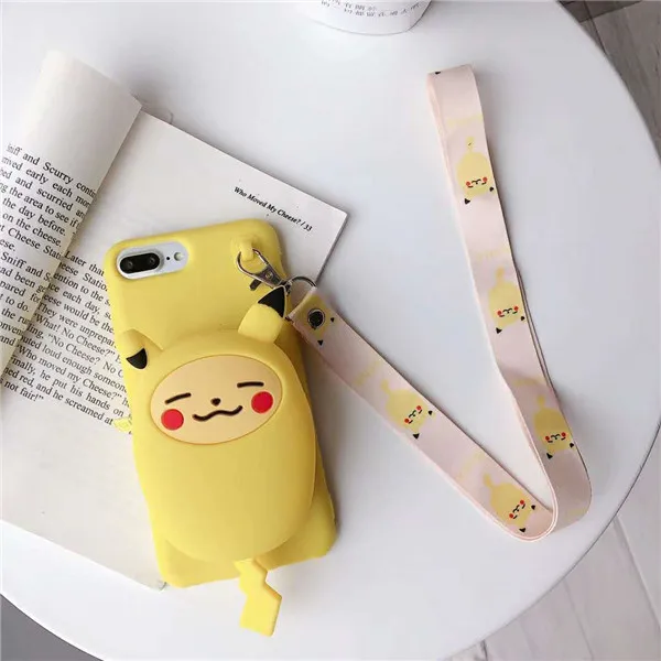 style 7 3D милый корейский Emoticon Пакет Медведь Кролик Сумочка с Тоторо чехол для iPhone X XS MAX XR 6 6s 7 8 Plus Мягкий силиконовый чехол - Цвет: style 7