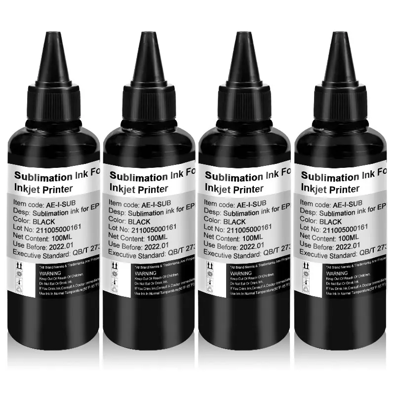 

4 bottle Black Refill Ink KitSublimation For Epson 27XL 252XL WF-7710 WF-7720 WF-7210 WF-7110 WF-7120 WF-7610 WF-7620 WF-3620