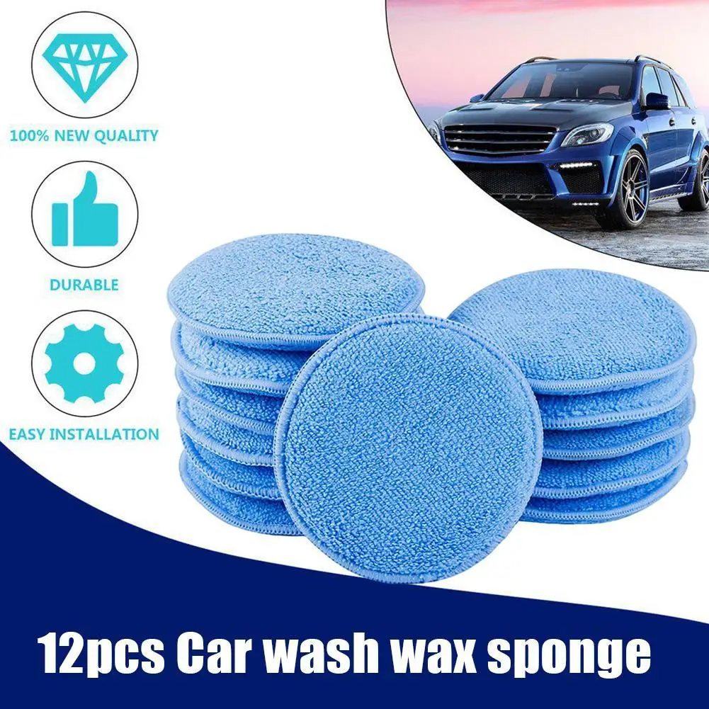 12 шт. губки аппликаторы для воска|Губки ваксы| |
