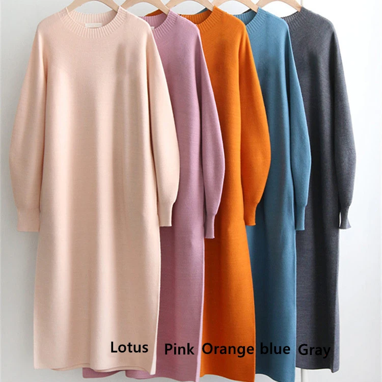 Женское вязаное прямое платье-свитер Mozuleva однотонное Повседневное платье до