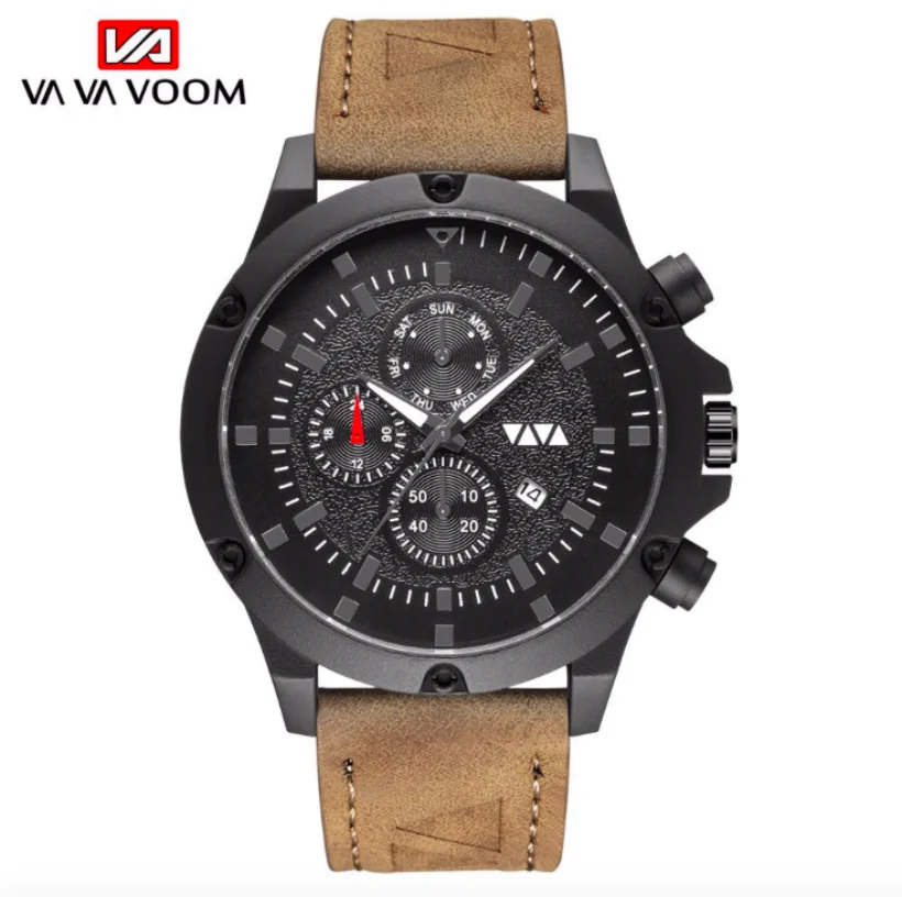 Креативные мужские часы модные индивидуальный дизайн спортивные кварцевые кожа