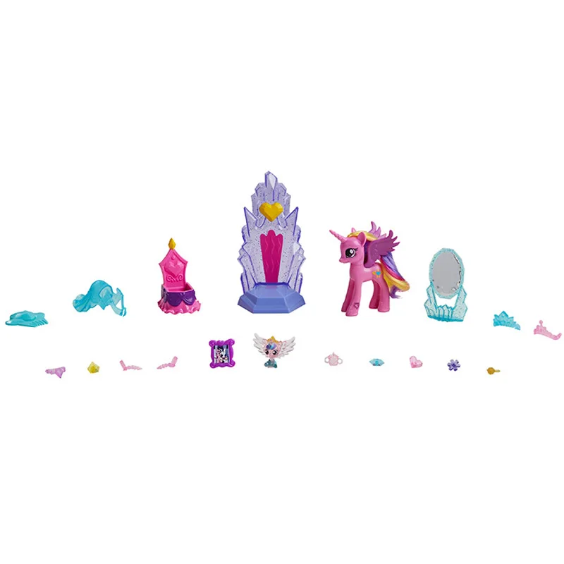 

Hasbro My Little Pony Anime Genuine Toys Friendship is Magic Castle Princess Cadence Crystal Set Christmas Surprise Gift Girl
