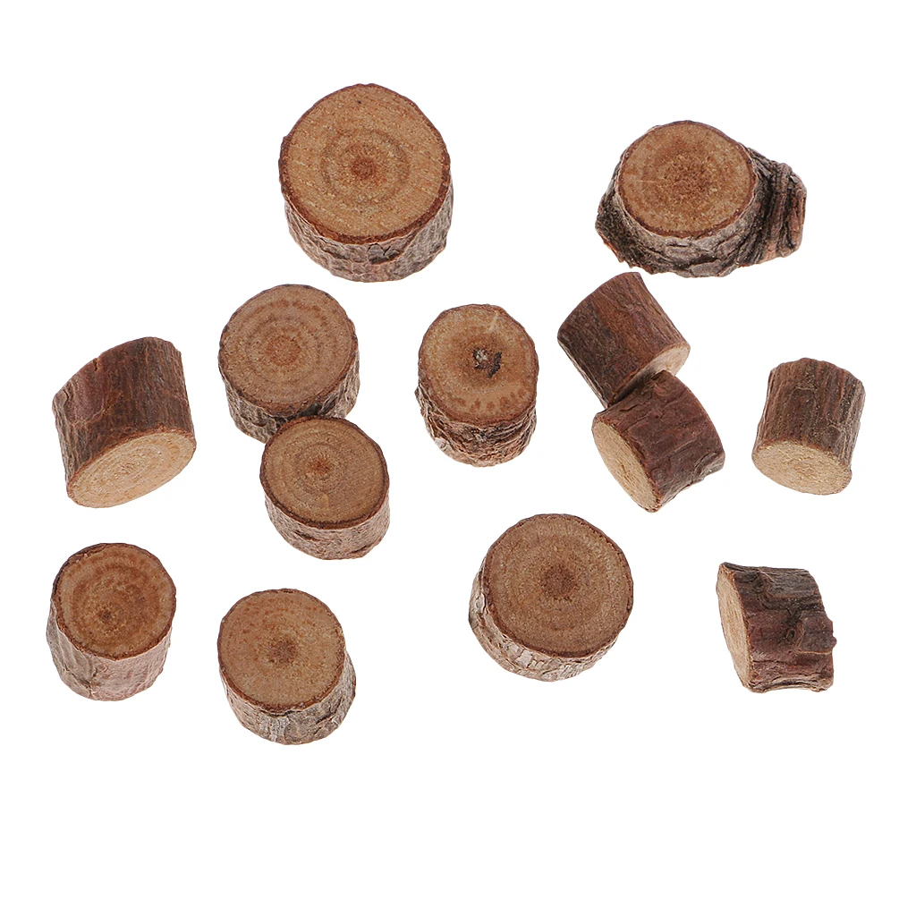 

50 Pieces Unfinished Wood Round Log Slices Wooden Shape Pieces for DIY Wood Craft