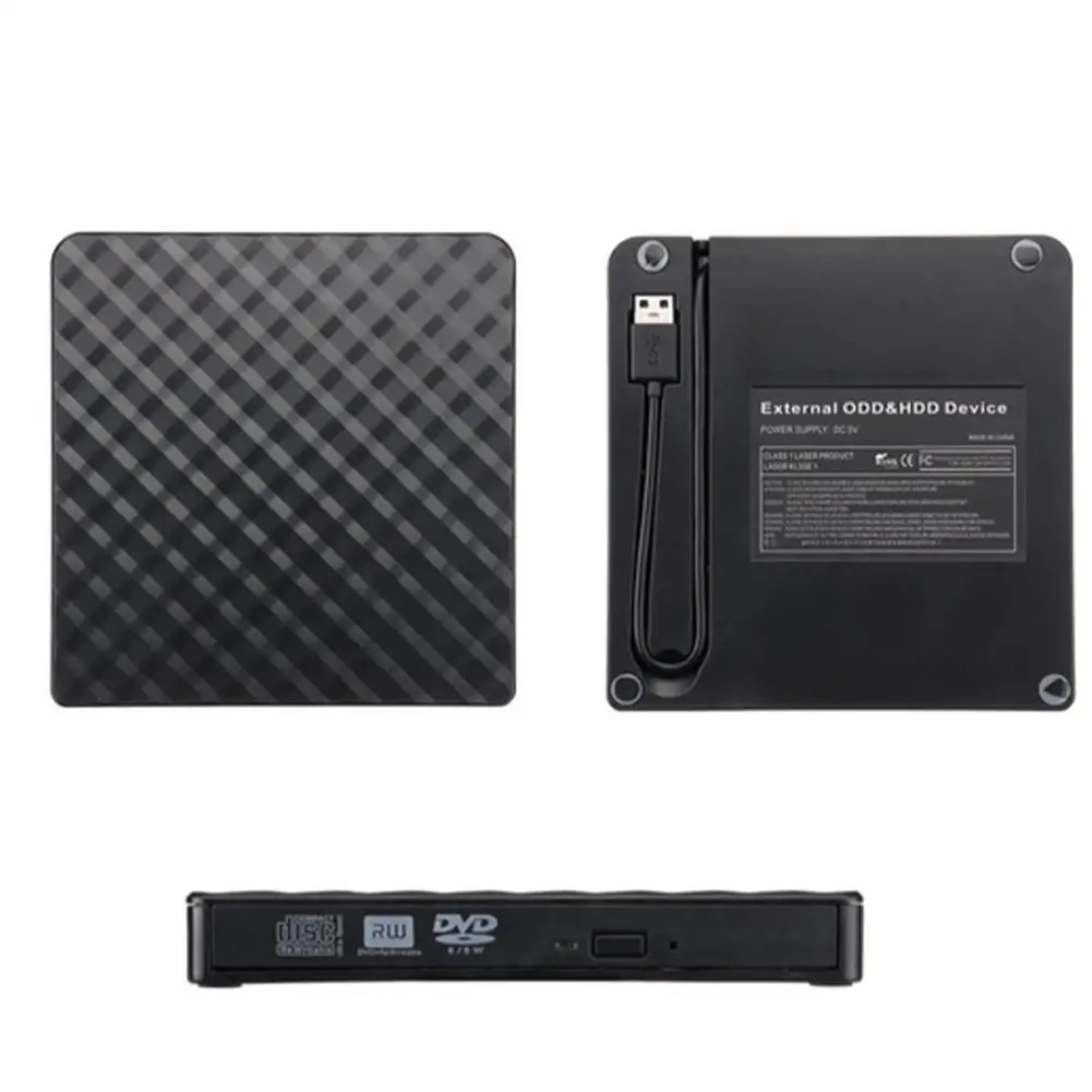 

USB 3.0 External DVD Burner Writer Recorder DVD RW Optical Drive CD/DVD ROM Player For OS Windows XP/7/8/10 ABS Plastic