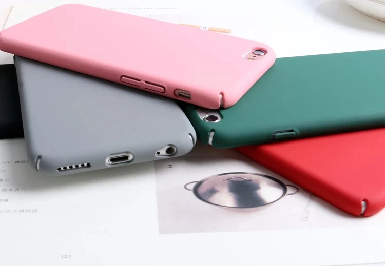 Cute Pink Red Black Hard Phone Case For iphone 8 7 6 s 6s Plus Cover Funda XS Max XR X 7Plus 8plus Apple | Мобильные телефоны и