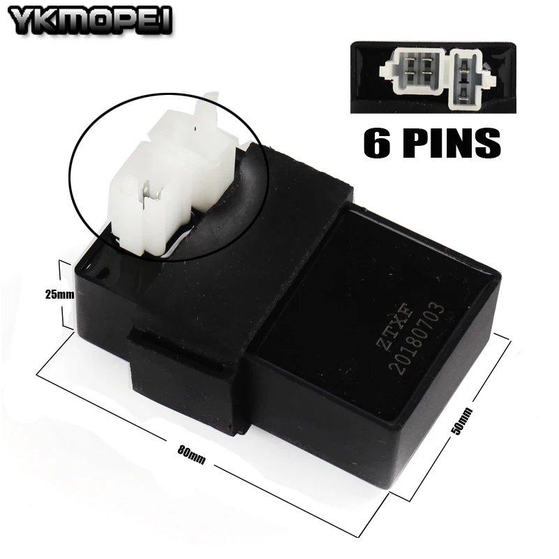 

6 pin AC CDI Box for CG AC 125cc 150cc Vertical Engine ATV Dirt Bike Go Kart