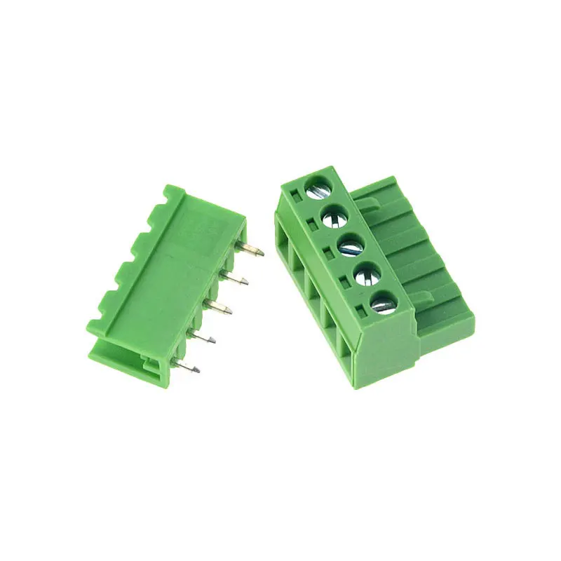 10 шт./лот 5 08 мм шаг PCB подключаемый клеммный блок коннектор 2/3/4/5/6/7/8/9/10P