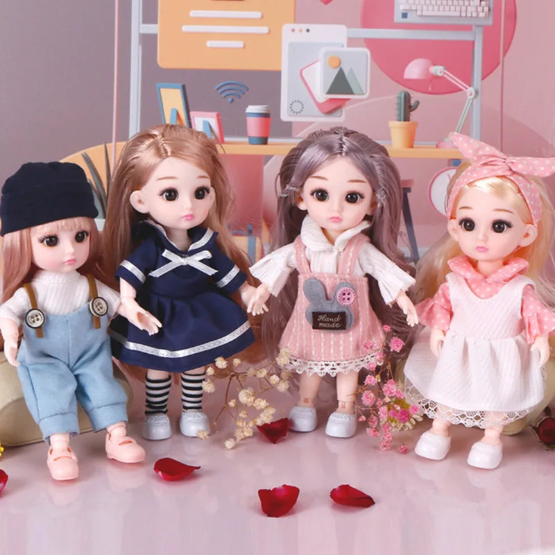 Новая кукла 16 см BJD 13 шарнирная мини детская модная одежда и обувь аксессуары для