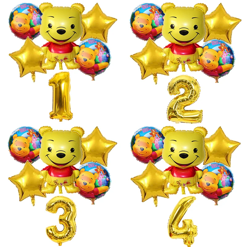 

Набор воздушных шаров «Винни-Пух», 6 шт.