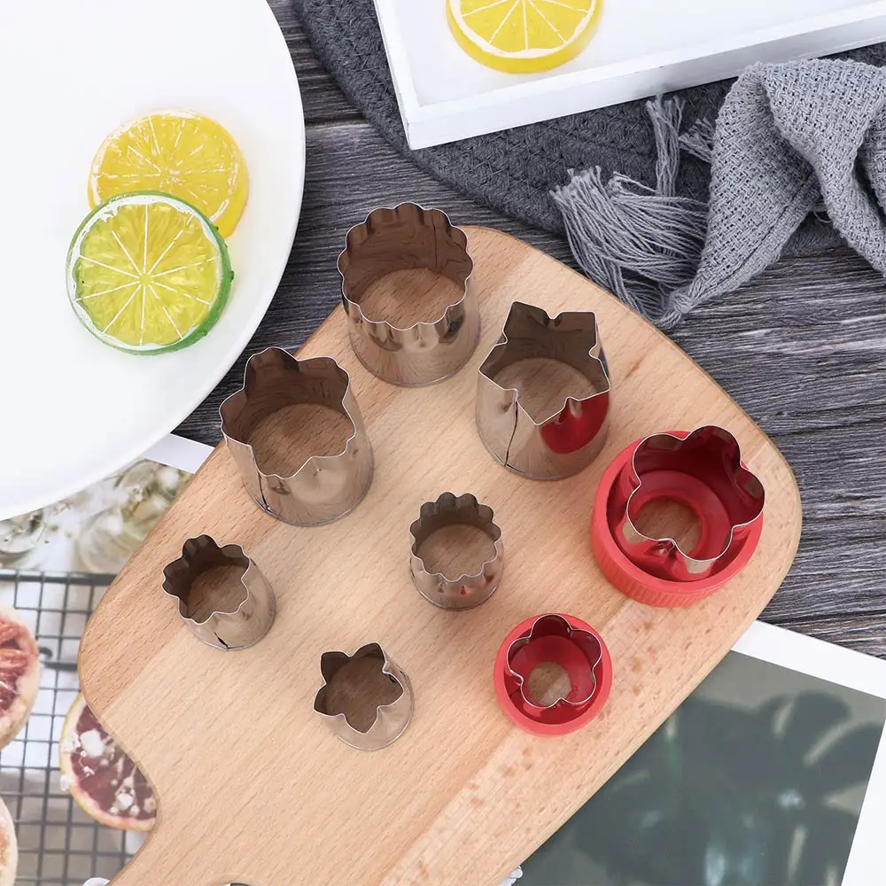 8 шт./компл. цветок Звезда Форма устройство резки овощей и фруктов плесень