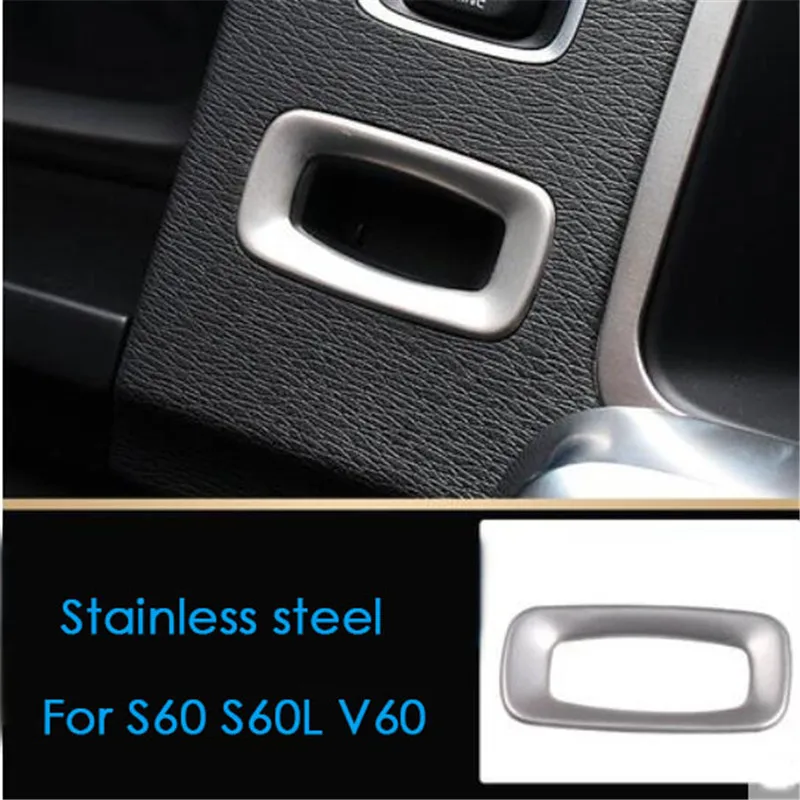 

For Volvo S60 S60L V60 2012-2019 Car Styling Metal Ignition Key Holder Hole Decoration Sticker Cover Interior Trims