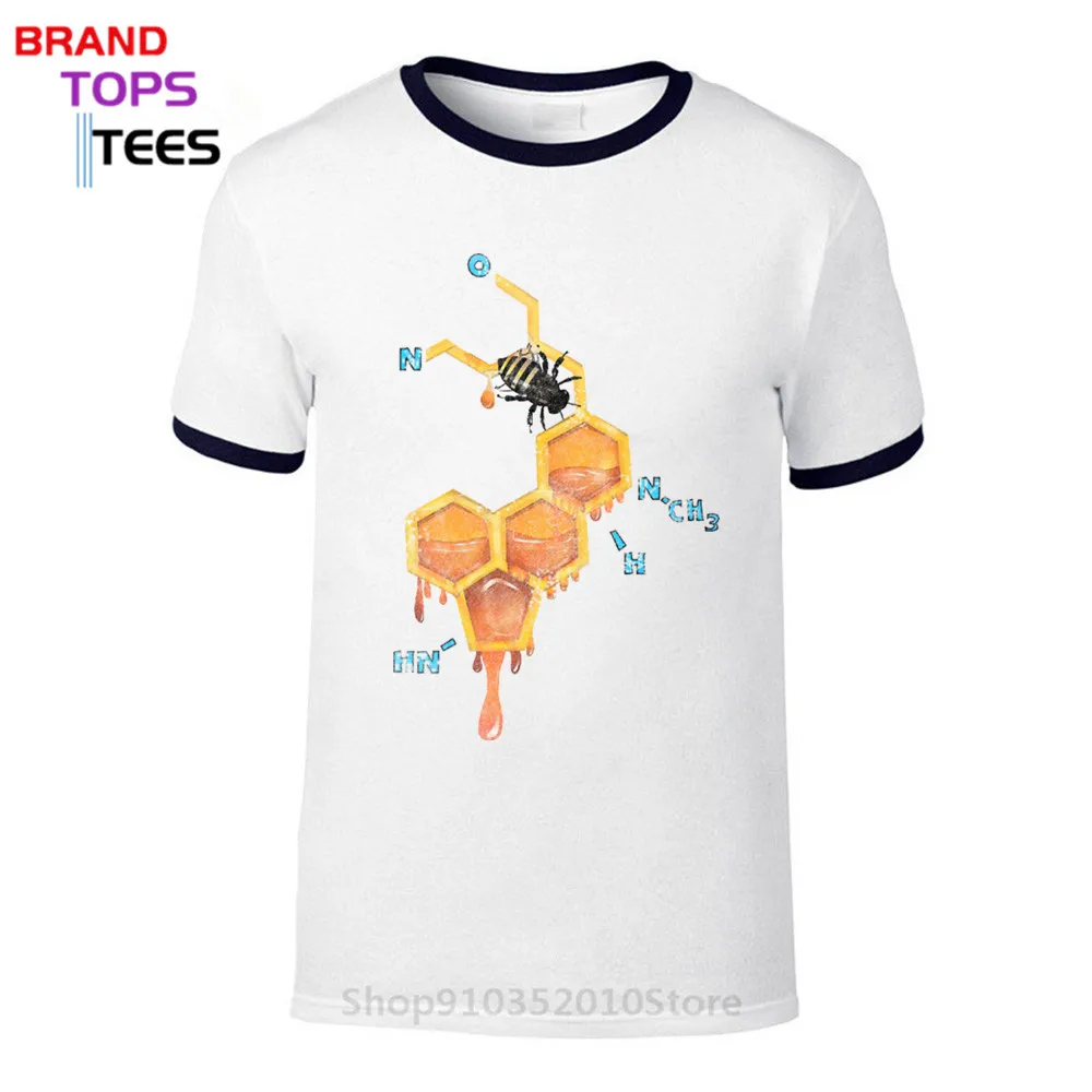 Новейшая футболка LSD с принтом мед пчела Мужская модные топы математической
