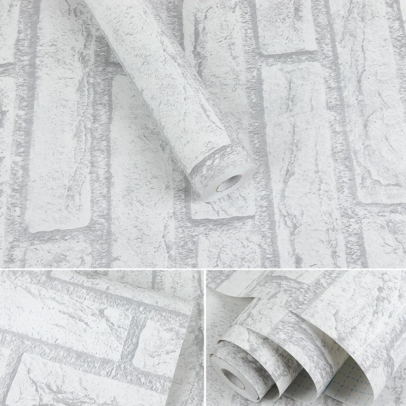 

Новый Винтажный самоклеящийся кирпич обои плитка для гостиной мебель из ПВХ водонепроницаемая Наклейка виниловая обои для Кабинета