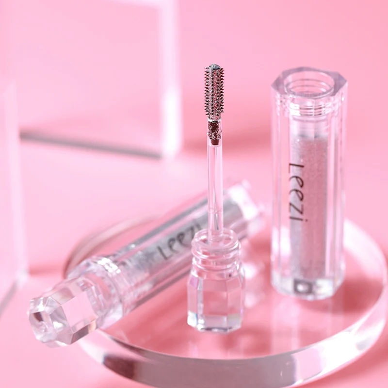 

Shiny Rhinestone Mascara Curling Lengthening Waterproof No Smudging Voluminous Lashes Volume Building @ME88