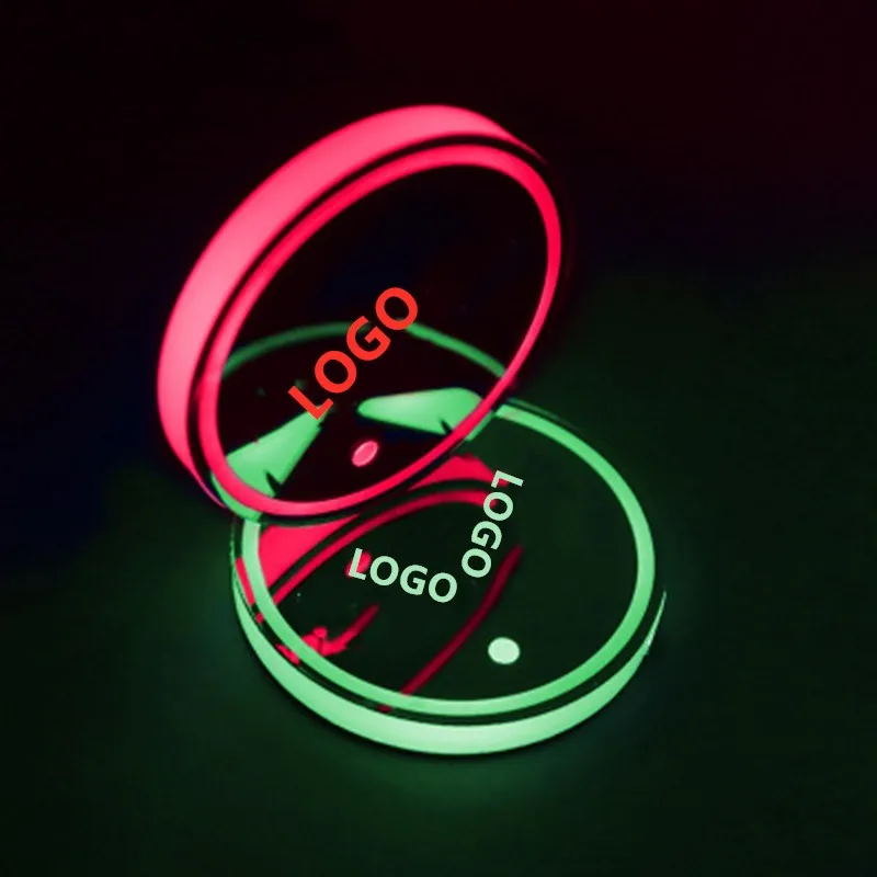 SUP43 Car светодиодный люминесцентный водный подстаканник нескользящий коврик для