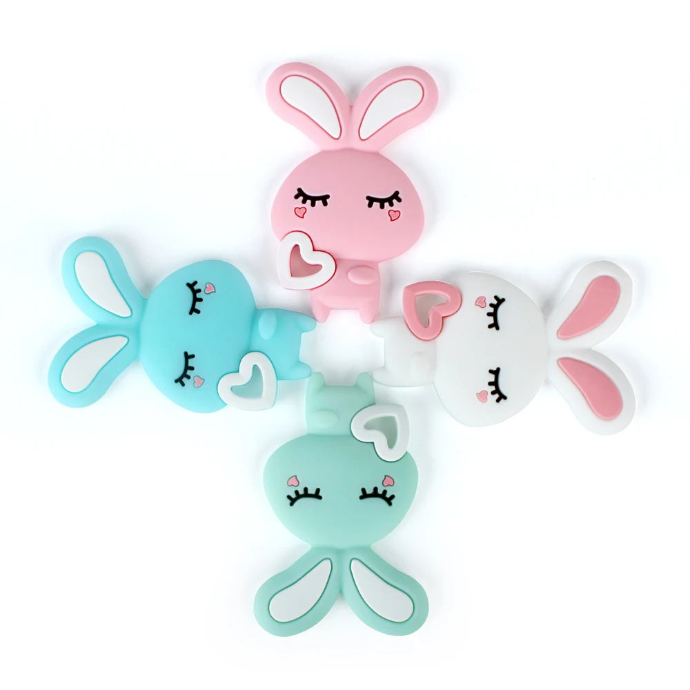 Силиконовый Прорезыватель для зубов Keep & grow Rabbit без латекса подарок ребенка