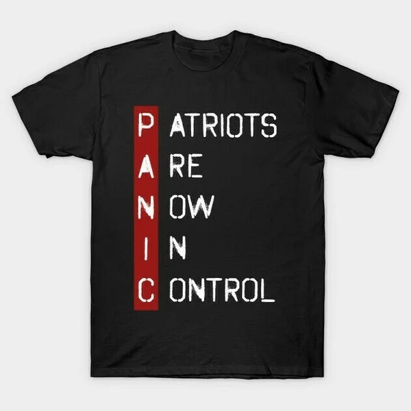 

Panic QAnon Patriot In Control WWG1WGA Truth Conspiracy Black T-shirt S-4xl