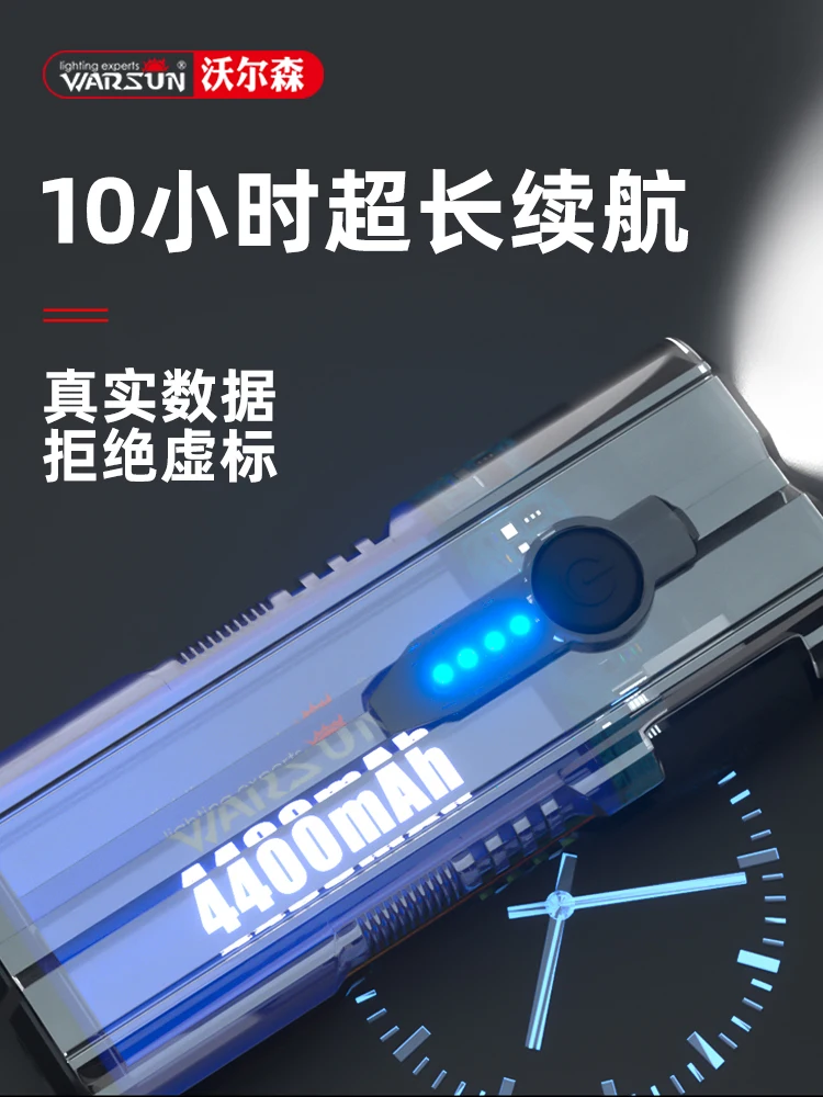 Online Linterna Táctica De Seguridad Para Acampada Y Linterna Potente, Doble Led Recargable, Powerbank, Equipamiento De Campamento