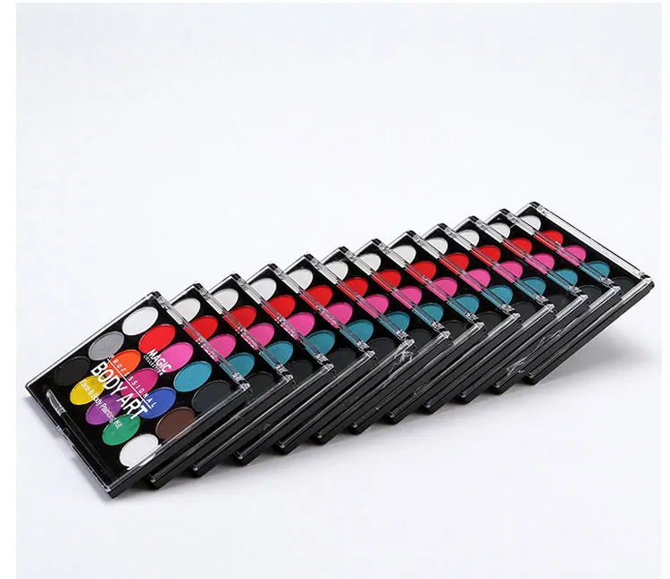 15 цветов художественный Макияж для лица косплей пигмент водорастворимый