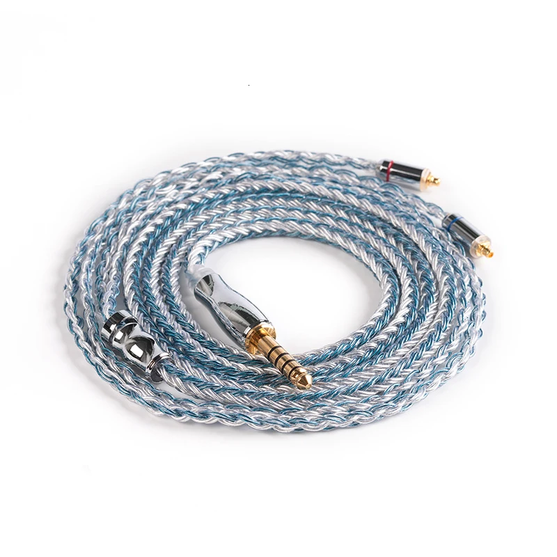 Yinyoo 16 Core High Purity Silver Plated Cable 2.5/3.5/4.4MM With MMCX/2PIN/QDC TFZ FOR KZZS10Pro AS10 ZSNPRO C12 V90 BLON BL-03