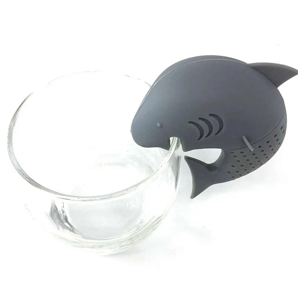 

Animal Tea Strainer Cute Small Elephant Shark Silicone Reusable Tea Bag Coffee Loose Leaf Strainer Bag Mug Filter Tea Diffuser