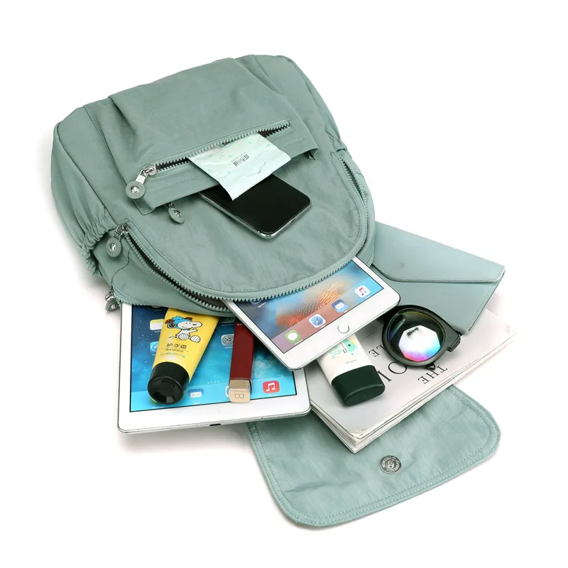 

2021 Women Backpack Small Urban Simple Casual Nylon Young Bagpack High Quality Designer Backpack Small Backpack