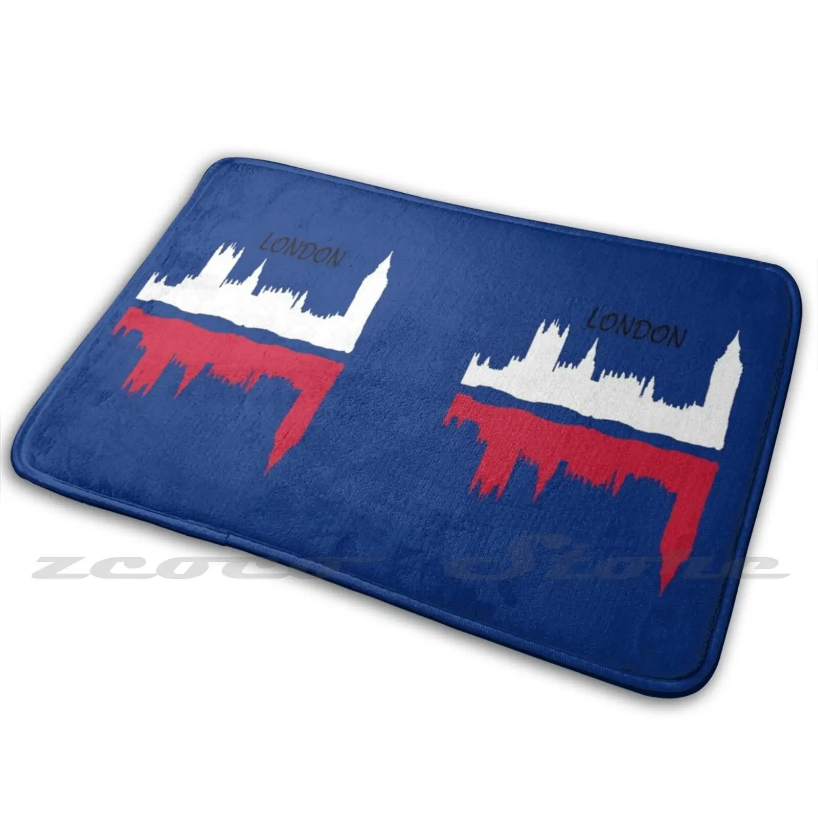 Коврик с абстрактным изображением флага Великобритании нескользящий дверной