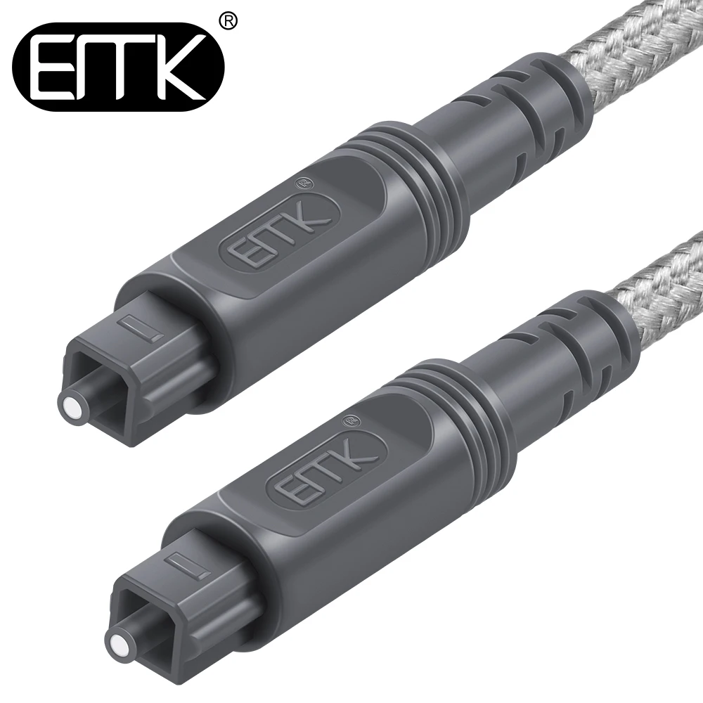 EMK цифровой оптический аудио кабель Toslink 1 м 2 5 8 10 15 SPDIF волоконный DVD 360 Xbox ТВ