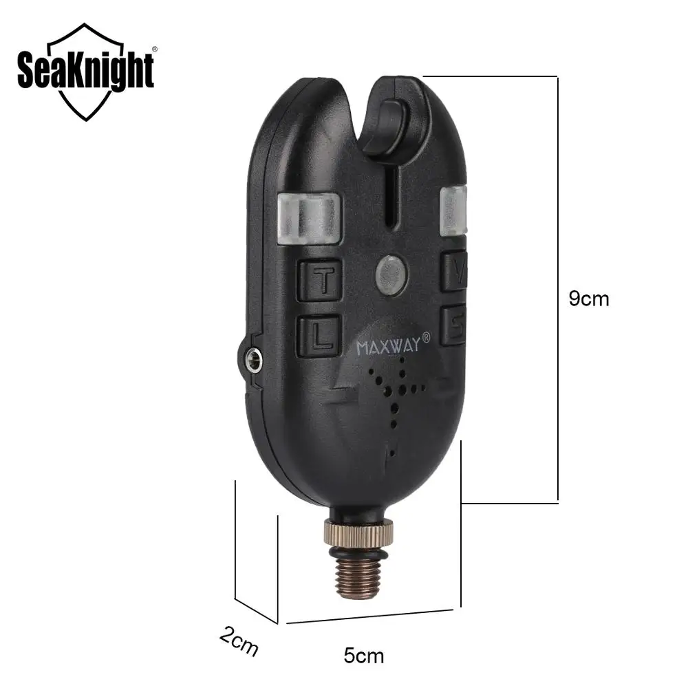 SeaKnight MAXWAY D12 беспроводной светодиодный сигнализатор для рыбалки, чувствительный звуковой сигнал, ночной рыболовный свингер, водонепроницаемый рыболовный инструмент