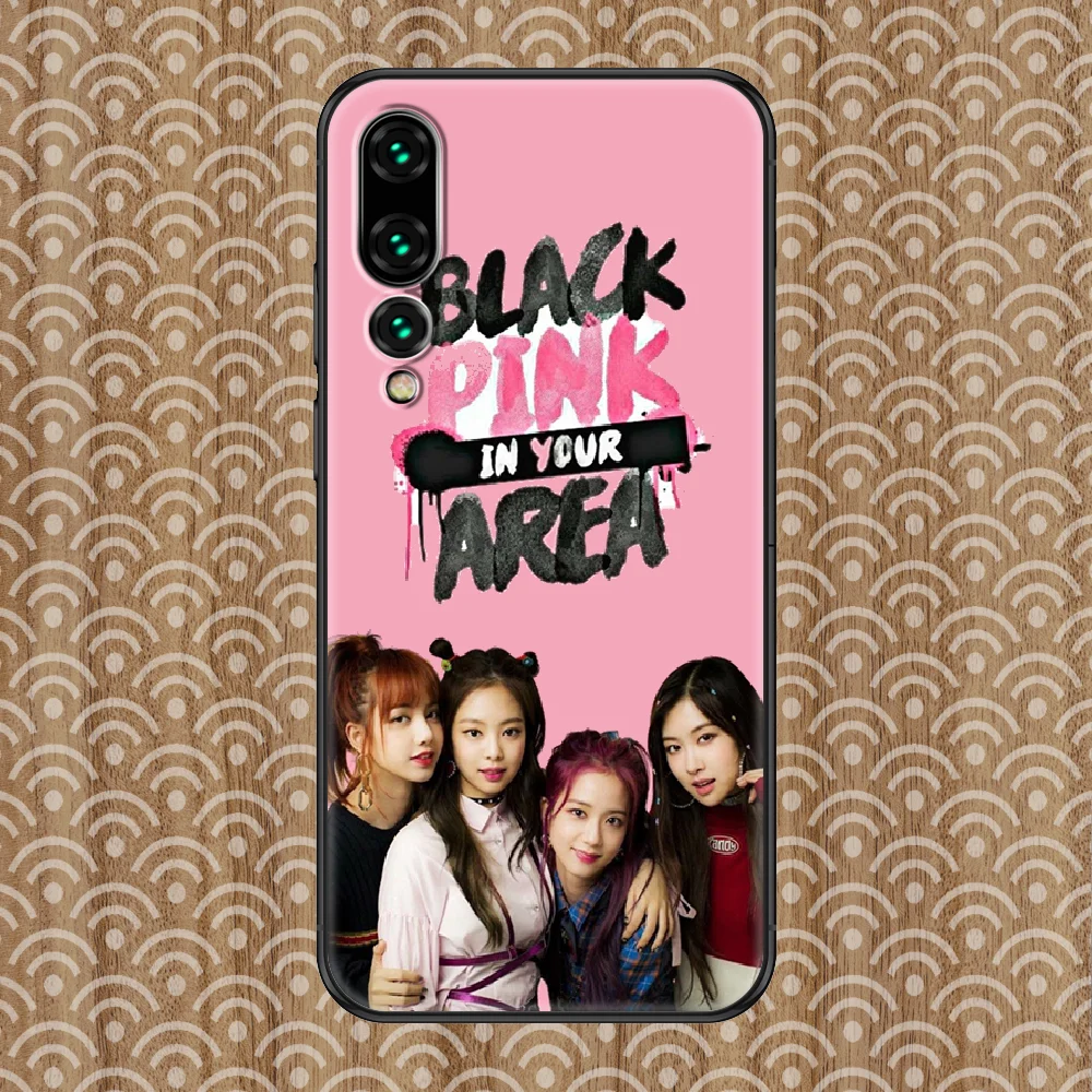 

Blackpinks KPOP Phone case For Huawei P Mate P10 P20 P30 P40 10 20 Smart Z Pro Lite 2019 black luxury cover silicone hoesjes art