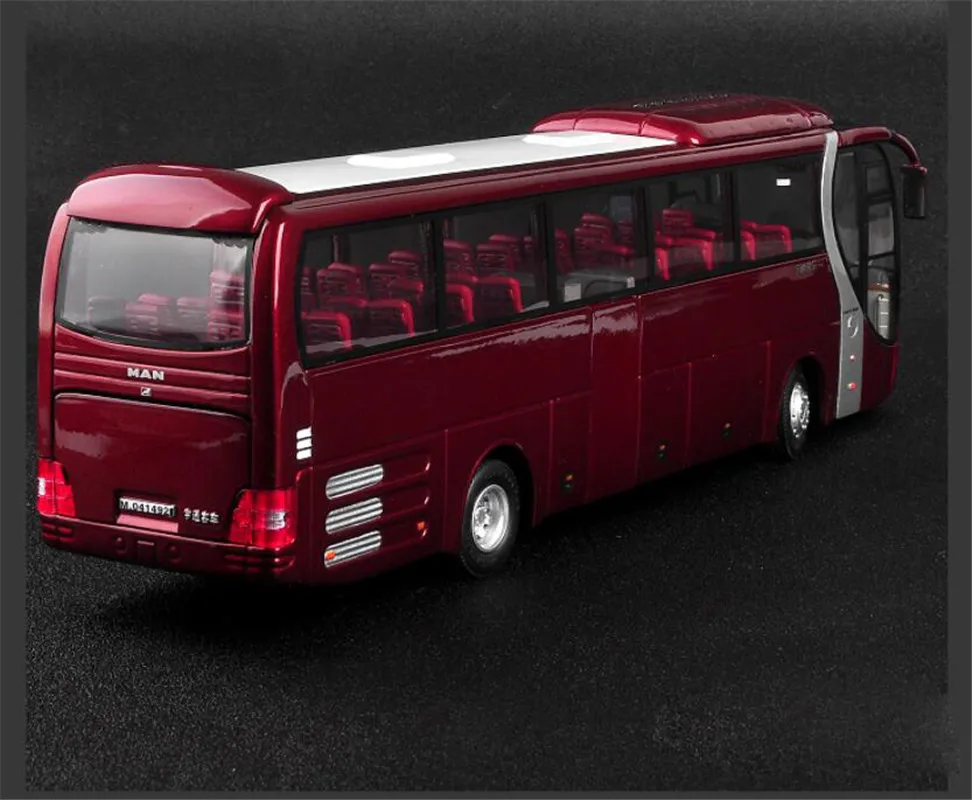 1:42 литая модель автобуса YuTong ZK6120R41 красного цвета детские игрушки подарки