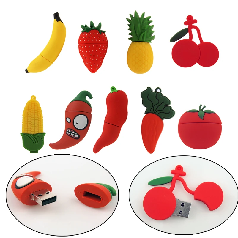 Миньоны овощи и фрукты карта памяти USB накопитель 128 Мб 32 ГБ 64 флеш 2 0 накопитель|USB