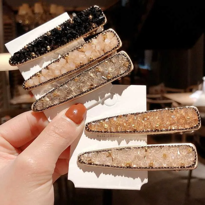 

1 pcs Women Pearl Shining Hair Clip Gold Hairpin Headwear for Women Slide Grips Barrette hair pin Hair Accessories for girls