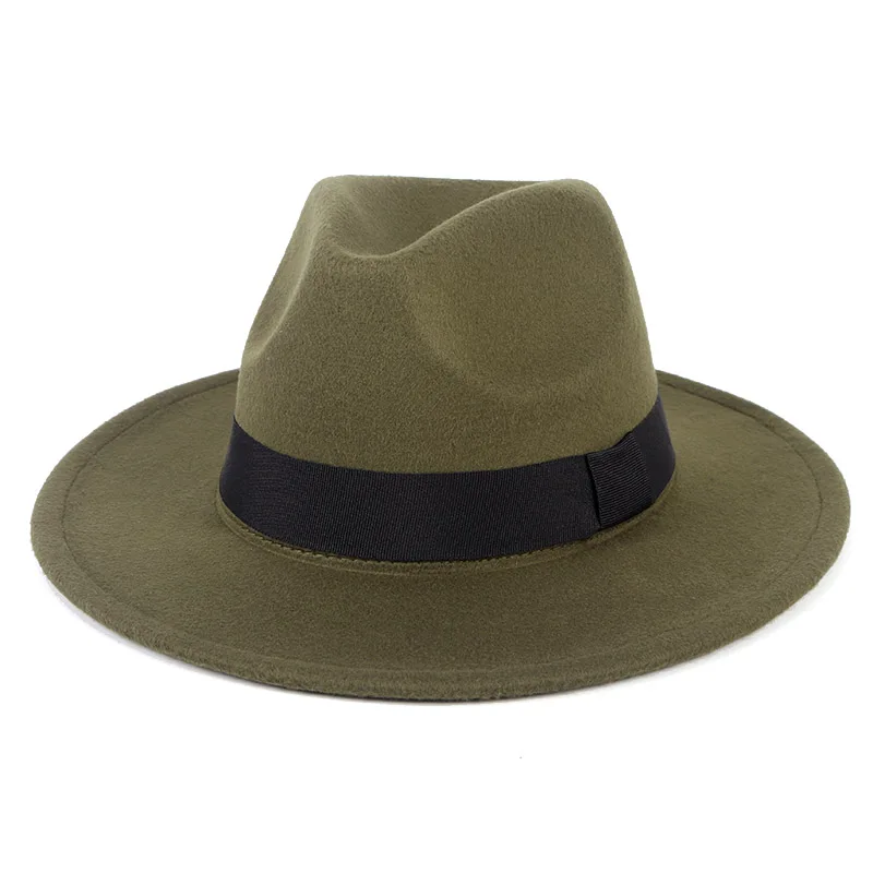 Осенняя шапка для женщин унисекс 2020 зимняя фетровая шляпа мужчин с широкими